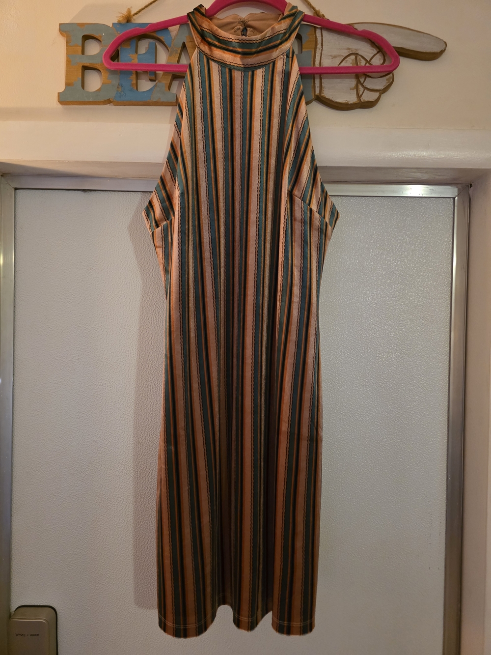 Endless Rose Striped Halter Midi Dress NWOT Medium